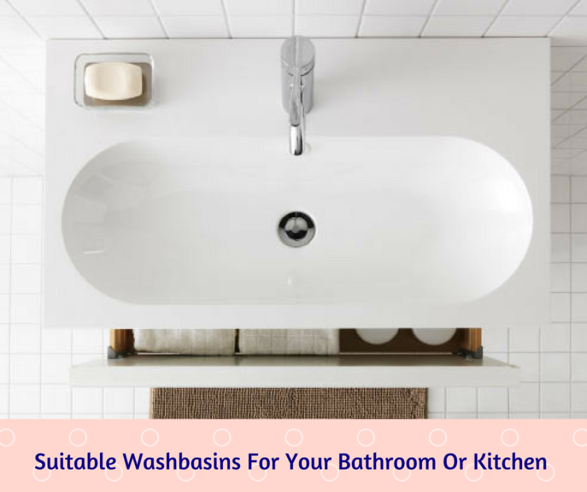 washbasins for kitchen and bathroom